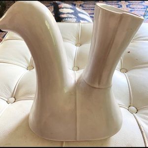 Ed by Ellen degeneres vase pitcher white bird Mexican